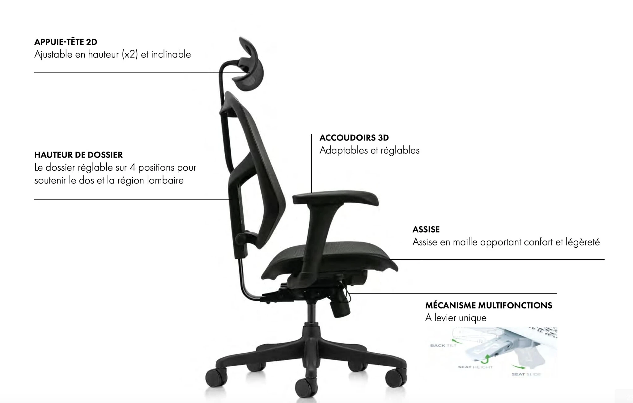 BNO New Enjoy ergonomische bureaustoel