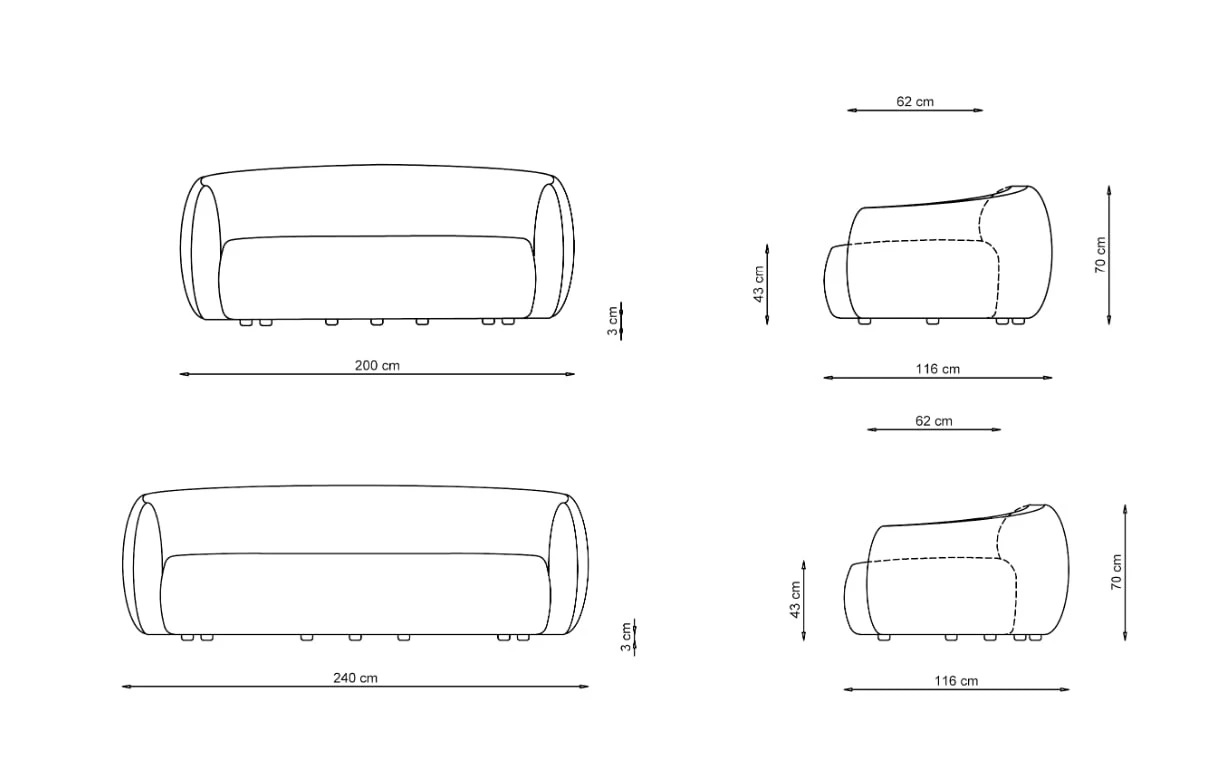 Joli Olivo Sofa