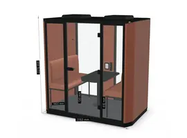 Mdd Coda verrijdbare akoestische cabine voor 4 personen Coda verrijdbare akoestische cabine voor 4 personen