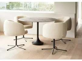 Central round tafel keramiek