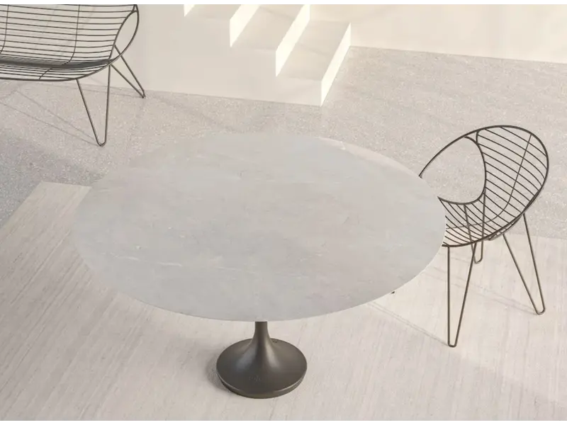 Central round tafel keramiek