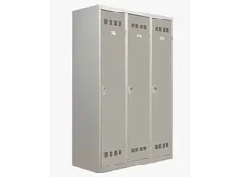 Metalen lockerkast 3 deuren - Vuile industrie - H.180 x L.120 cm