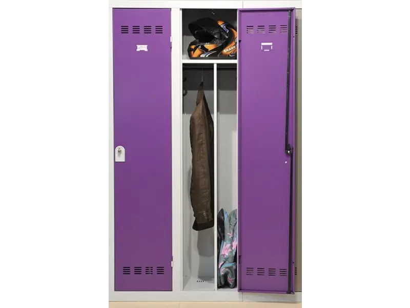 Metalen lockerkast 3 deuren - Vuile industrie - H.180 x L.120 cm