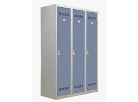 Metalen lockerkast 3 deuren - Vuile industrie - H.180 x L.120 cm