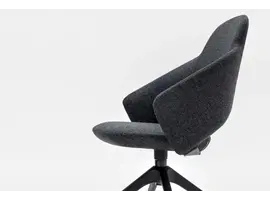 Icon 4-spaaks draaistoel met hoge rug