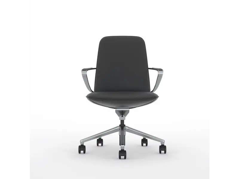 Amola bureaustoel/vergaderstoel in leder