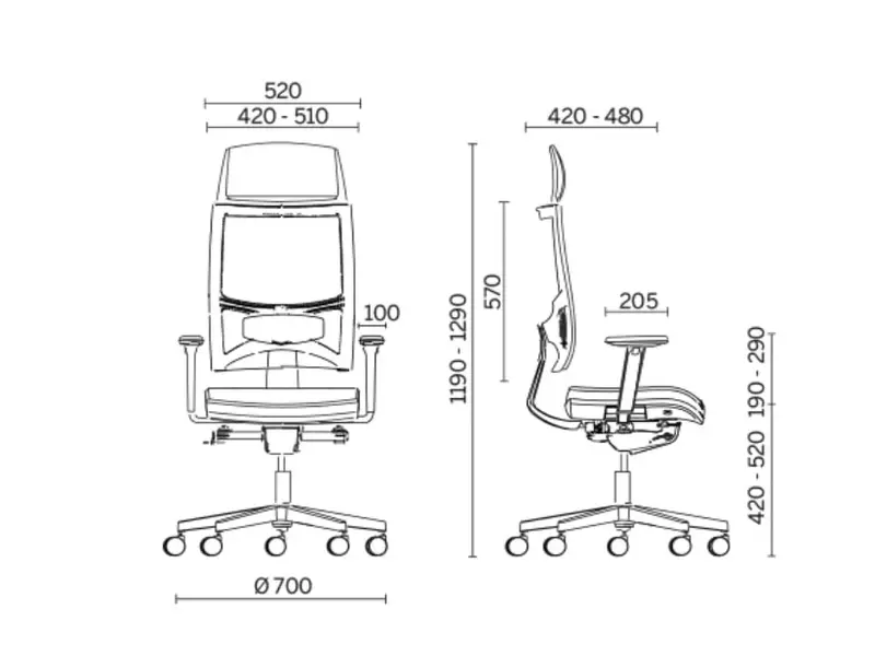 Team strike chaise de bureau  avec appuie tête