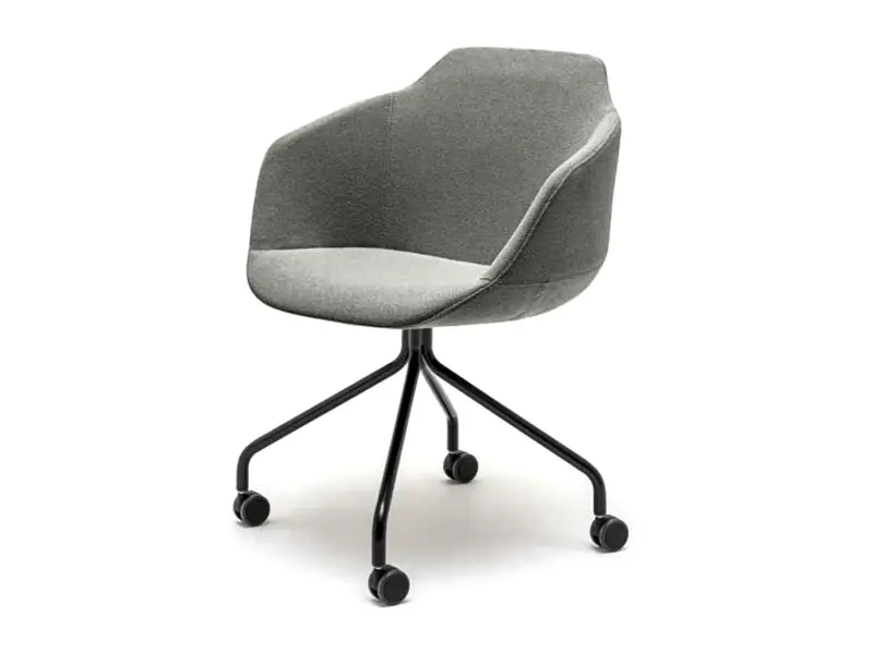 Ultra chaise HomeOffice sur roulettes
