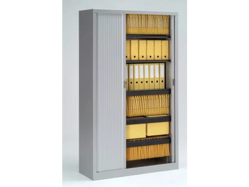 Generic hoge metalen kast met rolluik