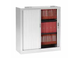 Generic lage metalen kast met rolluik