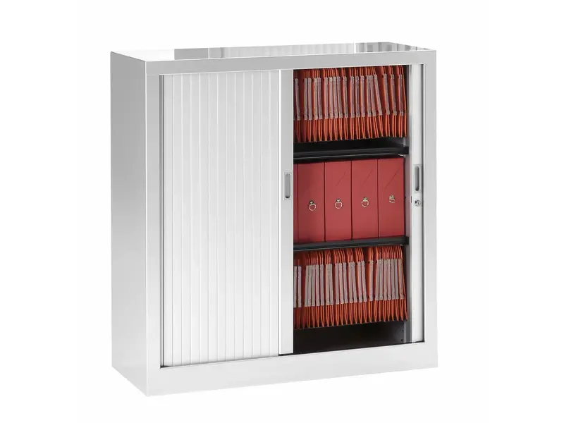 Generic lage metalen kast met rolluik