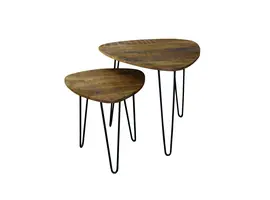 Triangle table basse industrielle
