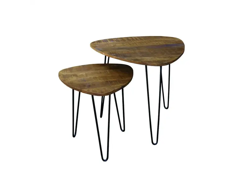 Triangle table basse industrielle