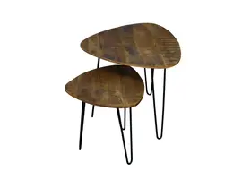 Triangle table basse industrielle