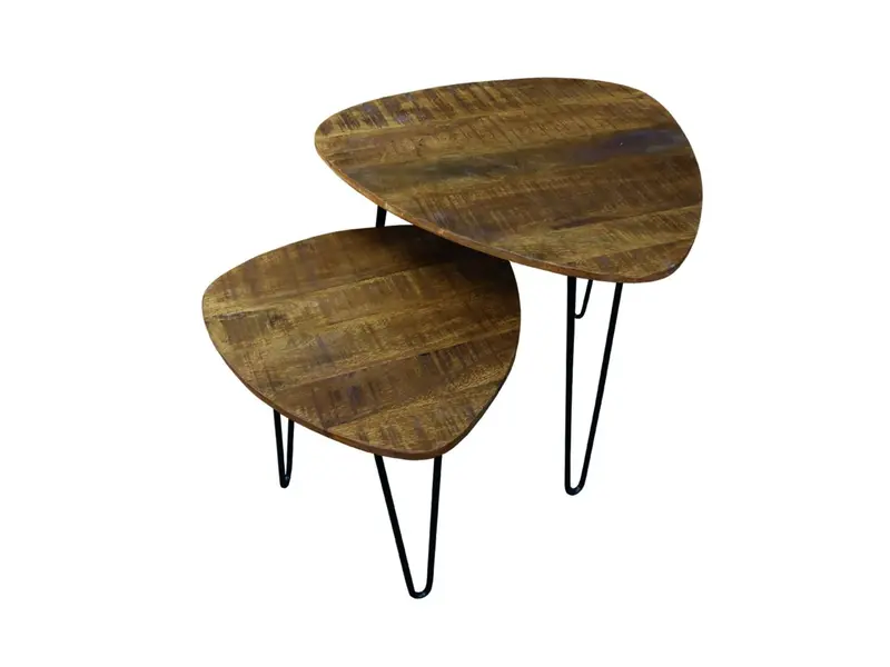 Triangle table basse industrielle