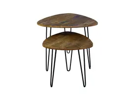 Triangle table basse industrielle