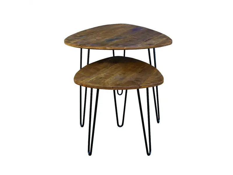 Triangle table basse industrielle