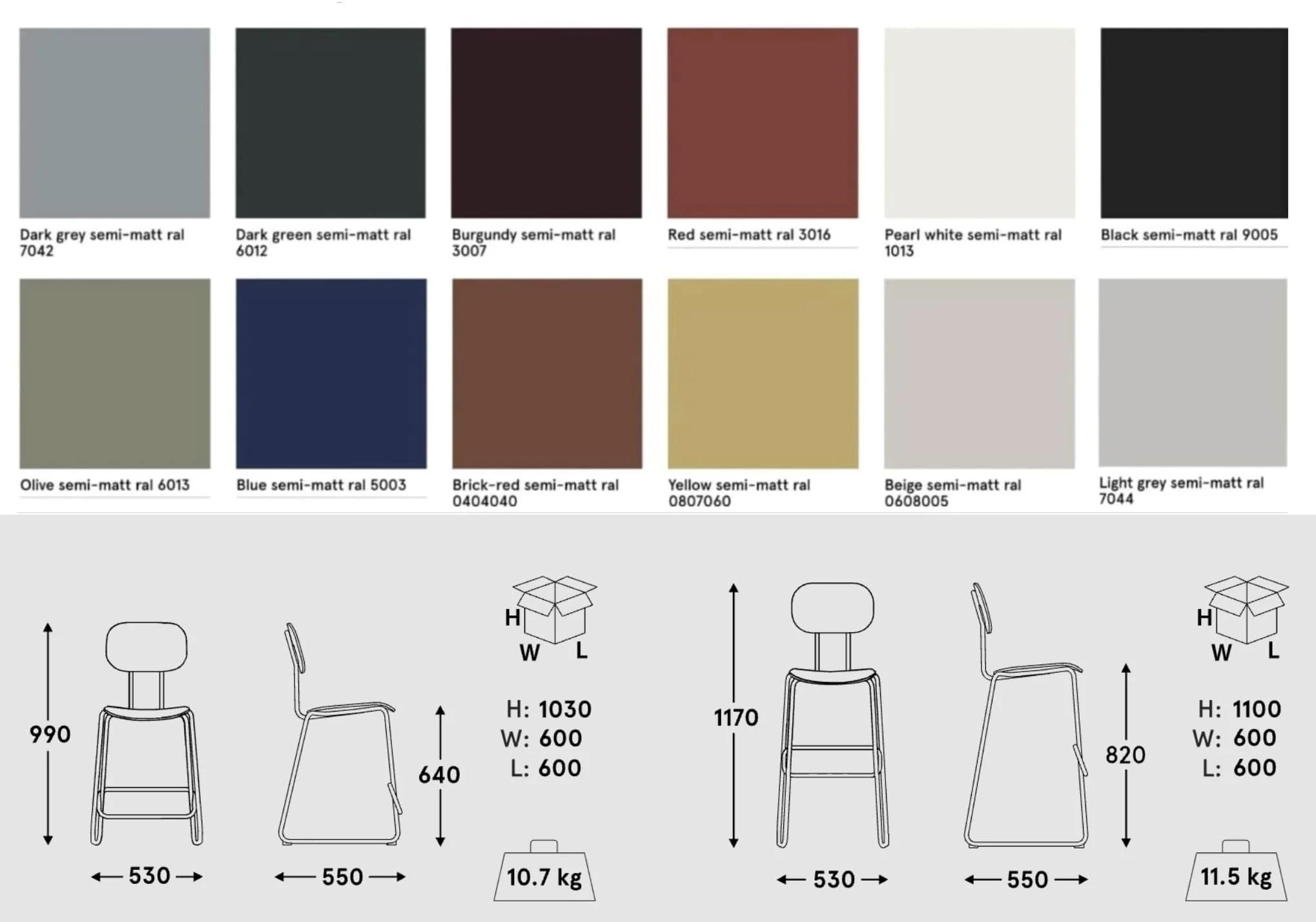 Mdd New School tabouret de bar Multiplex