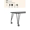 Kartell  Max table de travail sur roulettes