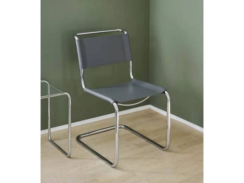 S33 chaise cantilever en cuir
