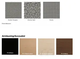 Thonet S411 fauteuil in Maharam stof S411 fauteuil in Maharam stof