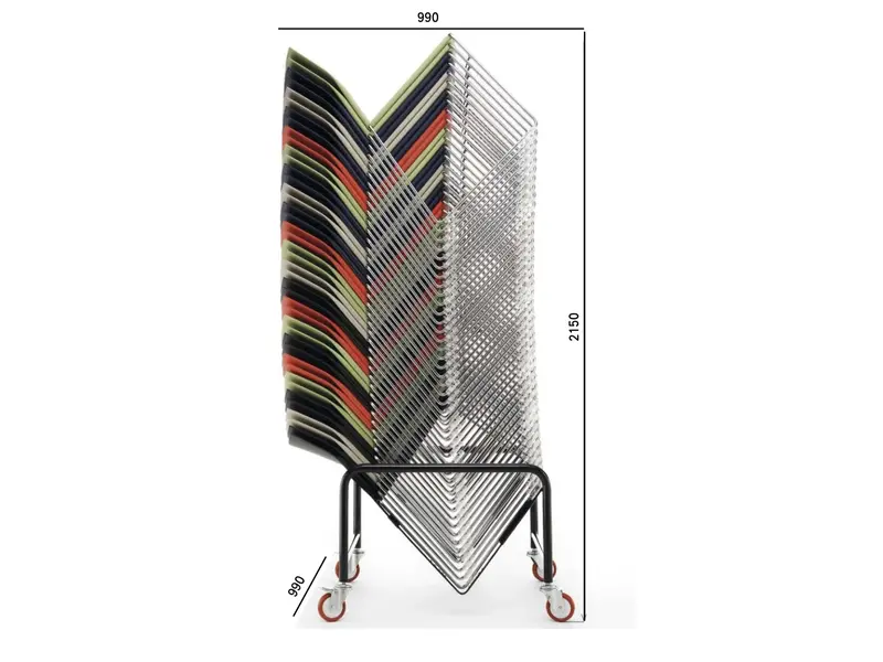 Scoop chaise avec tablette écritoire