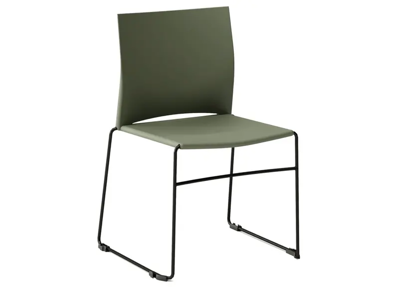 Scoop chaise empilable