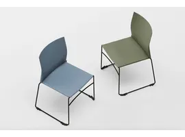 Scoop chaise empilable