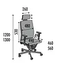 BNO Monaco net bureaustoel met hoofdsteun – Ergonomische 24H bureaustoel BNO Monaco net bureaustoel met hoofdsteun – Ergonomische 24H bureaustoel