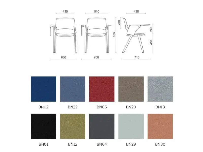 Green'S conferentiestoel met tafel