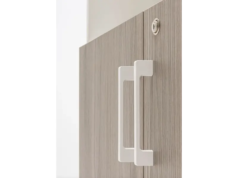Basic archiefkast met deuren en open vak