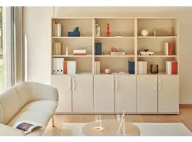 Basic archiefkast met deuren en open vak
