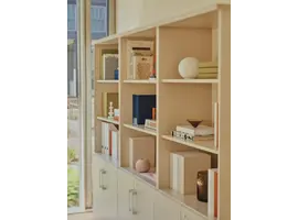 Basic archiefkast met deuren en open vak