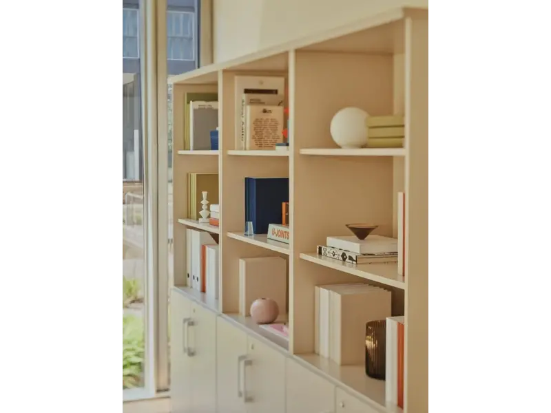 Basic archiefkast met deuren en open vak