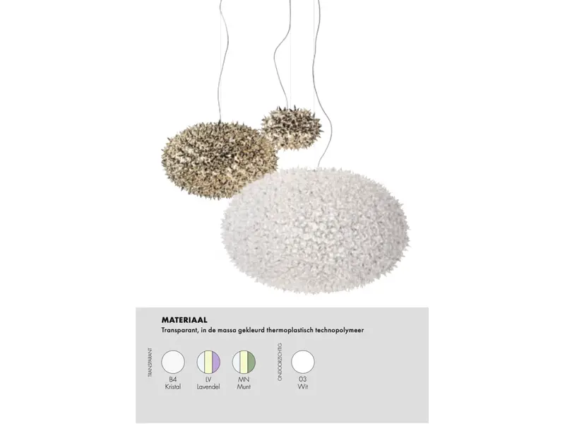 Kartell Lightning Bloom suspension Bloom suspension