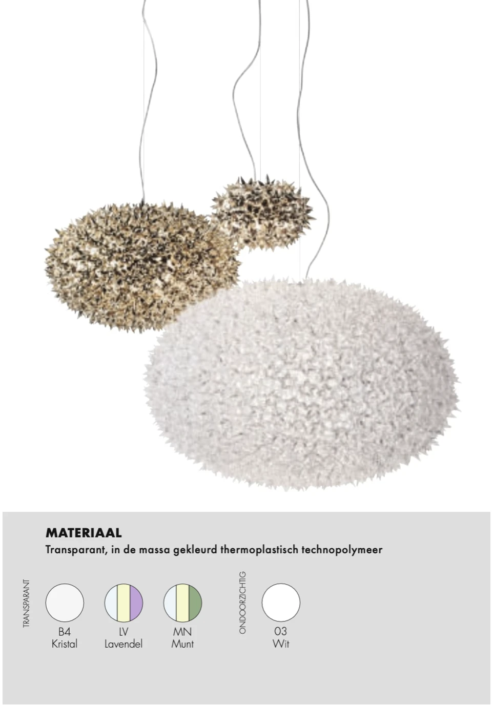 Kartell Lightning Bloom suspension Kartell Lightning Bloom suspension