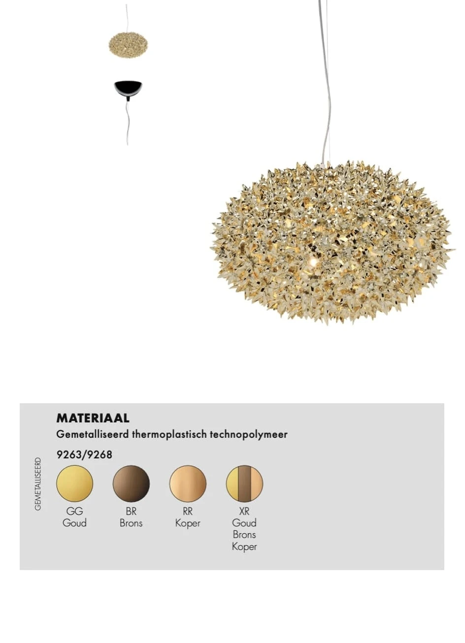 Kartell Lightning Bloom hanglamp - Nieuwe kleuren