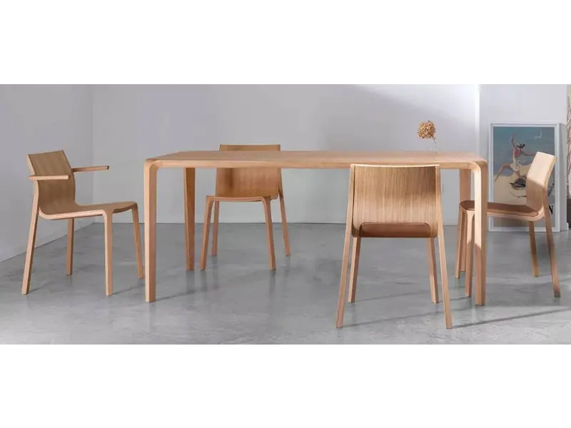Ondarreta Silu table en bois chêne coloré Silu table en bois chêne coloré