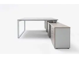Ogi-Q bureau îlot avec meuble porteur