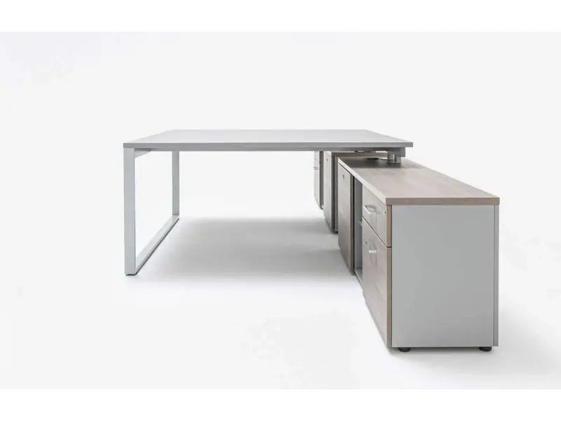 Ogi-Q bureau îlot avec meuble porteur