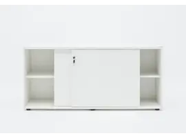 Basic armoire bas étroit avec porte coulissante