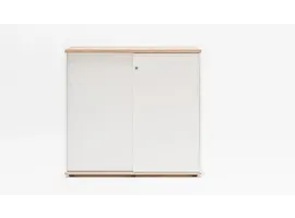 Basic armoire bas étroit avec porte coulissante