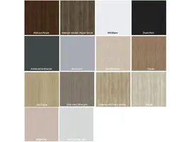 Basic archiefkast smal met deur (77cm) in verschillende kleuren - Melamine(hout)