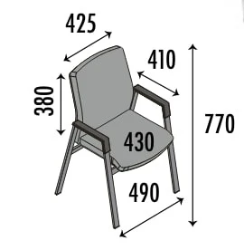 BNO Prisa chaise empilable