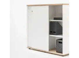 Armoire moyen avec porte coulissante