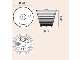 Rotaliana Multipot lampe Multipot lampe