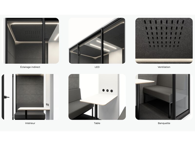 Box4 Acoustic booths - 4 personnes