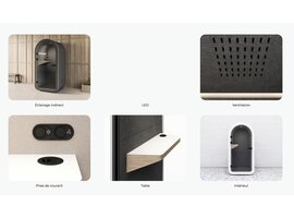 Organic geluidsdichte telefooncel voor 1 persoon