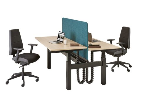 S-Line Bench Duo – Bureau assis-debout électrique réglable