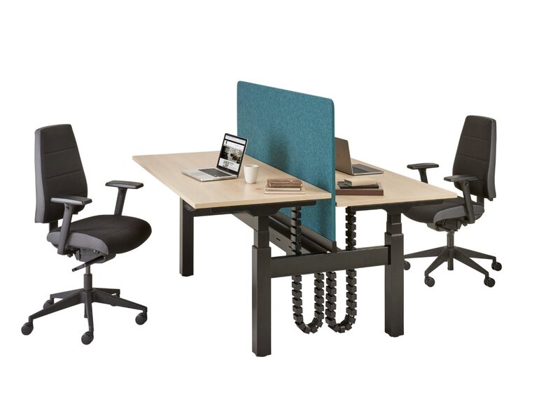 BNO S-Line Bench Duo – Elektrisch Verstelbare Zit-Statafel voor 2 Personen S-Line Bench Duo – Elektrisch Verstelbare Zit-Statafel voor 2 Personen